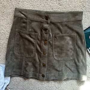 Suede Skirt